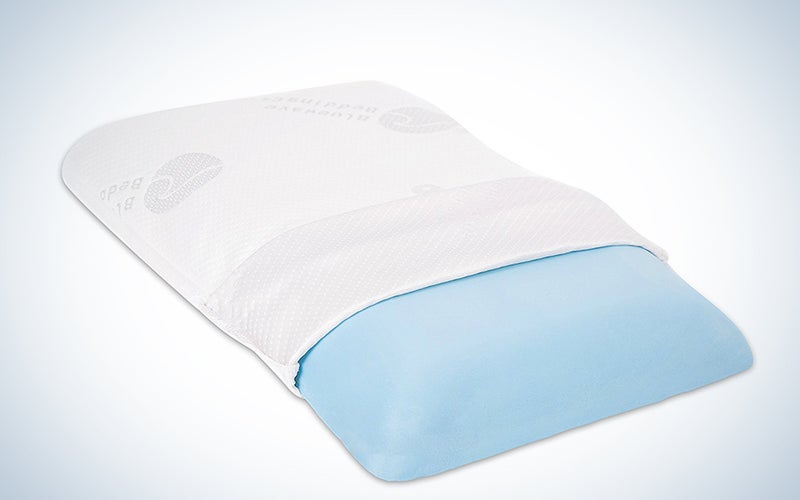 Bluewave Bedding Ultra Slim Cool-Gel Memory Foam Pillow