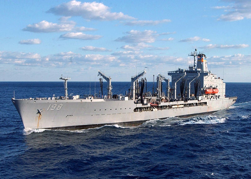 The USNS Big Horn is one of the U.S. Navy's large Henry J. Kaiser class fleet oilers, which can carry up to 25,000 tons of fuel to resupply U.S. destroyers, cruisers and amphibious assault ships. Fleet oilers, also called replenishment ships, are a necessity for any Navy that intends to conduct expeditionary operations and cannot always rely upon friendly ports for resupply.