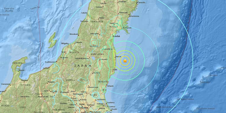 A tsunami near Fukushima rattled Japan, but damage is minimal