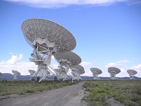 The observatory's several sites include the Green Bank Telescope, the Very Large Array (pictured), the Very Large Baseline Array and the future U.S. portion of ALMA. Scientists have recently used data from Green Bank to search for the frequencies of molecules in interstellar space. The Very Large Array's boring name belies its stupendous size: it consists of 27 radio antennas, each weighing 230 tons and reaching 82 feet in diameter. The array, in the desert south of Socorro, New Mexico, combines to give the resolution of a 22-mile-wide antenna. Some people might recognize it from the movie <em>Contact</em>.