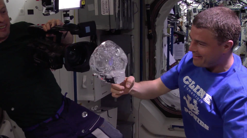 ISS Astronauts Encase GoPro In Orb Of Floating Water