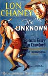 poster for 1927 film 'The Unknown'