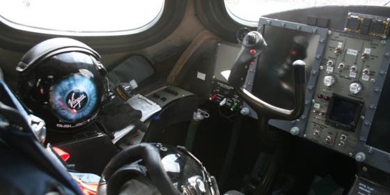 First Photos Inside Virgin Galactic’s Mothership Cockpit