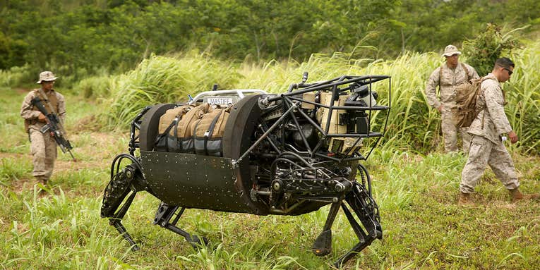 Marines’ Robot Mule Is Too Loud For War
