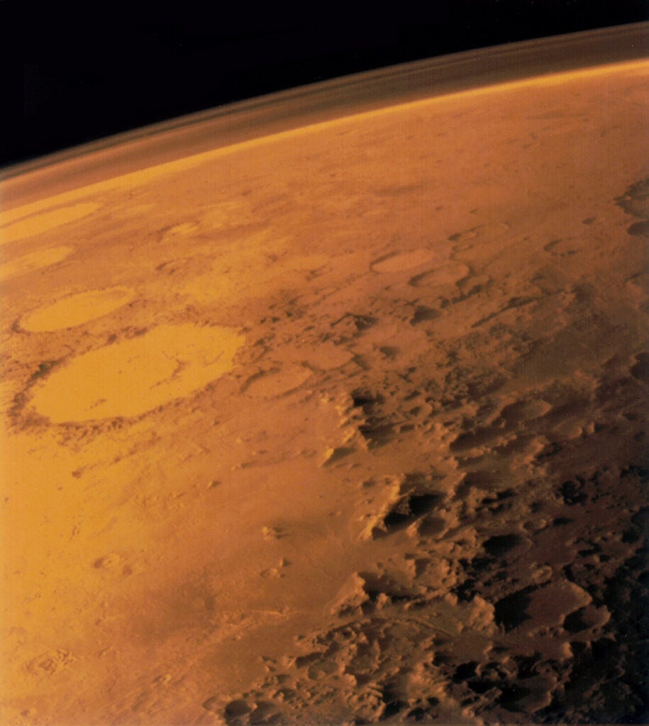 Mars' atmosphere