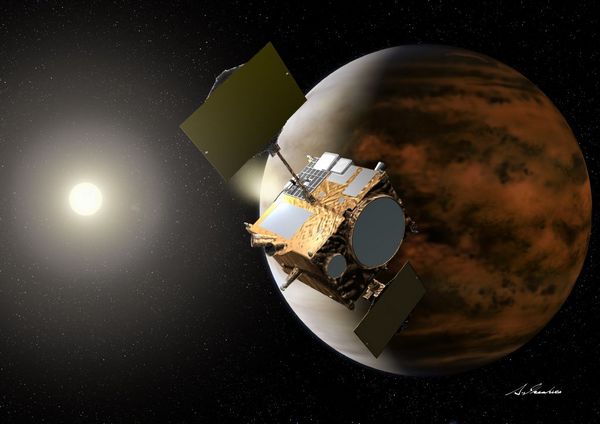Japan's Akatsuki probe, also called the Venus Climate Orbiter, will fly in an equatorial orbit between the atmosphere's top layers to an altitude of about 50,000 feet. It will study Venus' violent winds and acid clouds, and science instruments will look for signs of recent volcanic activity. It launched this summer and should reach Venus by December.