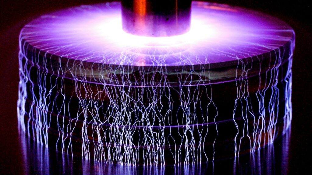 Photographer Marc Simon Frei took some shocking <a href="https://plus.google.com/collection/44r4Z">photos</a> of the high-voltage electric storms created by a Tesla coil.