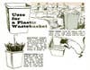 Plastic Wastebasket: July 1961