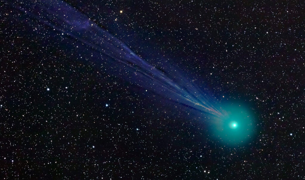 Comet Lovejoy over Mauna Kea