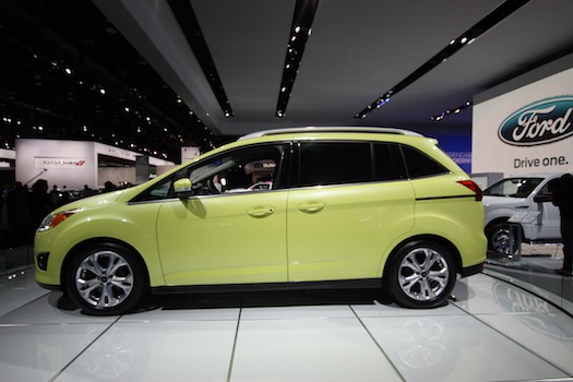 The Ford C-MAX you see here is a sort of mini-minivan, coming to North America via Europe. Monday morning Ford also announced that in 2012 it would start building both hybrid and plug-in hybrid versions of the C-Max.