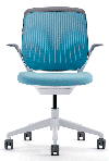 This chair supports both pristine posture and fidgety contortions. The back, made of flexible glass-reinforced nylon bars, conforms to your shape even if you sit side-saddle. The rubbery top bends if you hang your arm over it. <strong>$585</strong>