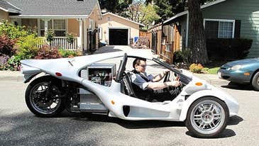 Three-Wheeled E. Rex, Three Times More Efficient Than Prius, Roars into Automotive X-Prize