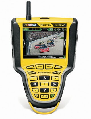 Tuning into Nascar drivers' radio communications is old news. This handheld device lets you watch live feeds from any of the seven cameras planted in every racecar, or from cameras around the track. NASCAR Nextel FanView Rent it for , $50 per race; <a href="http://nextel.com">nextel.com</a>