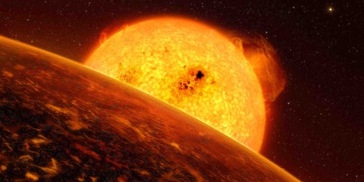 Recently Discovered Exoplanet Evidently Has Rains of Pebbles