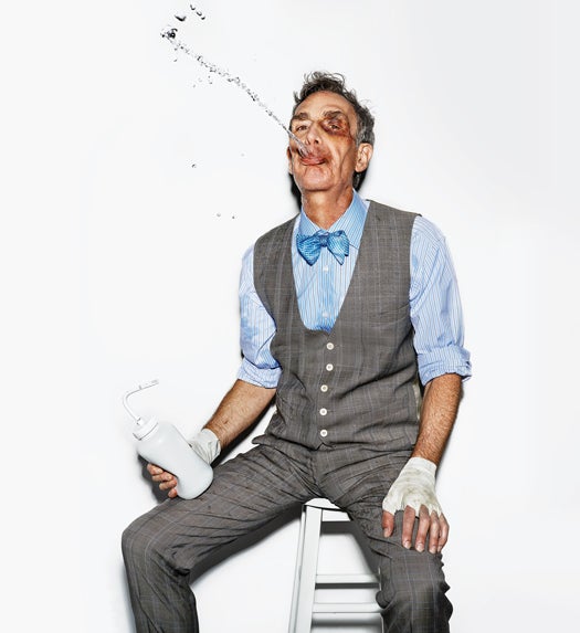 Bill Nye with a black eye