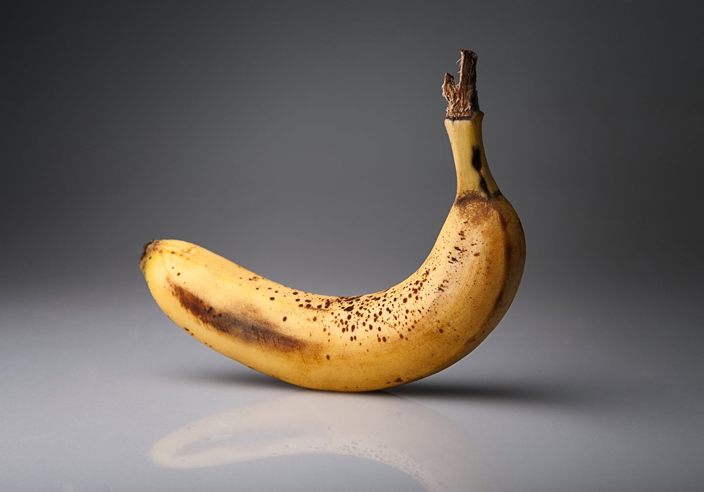 withered old banana. concept of old age.