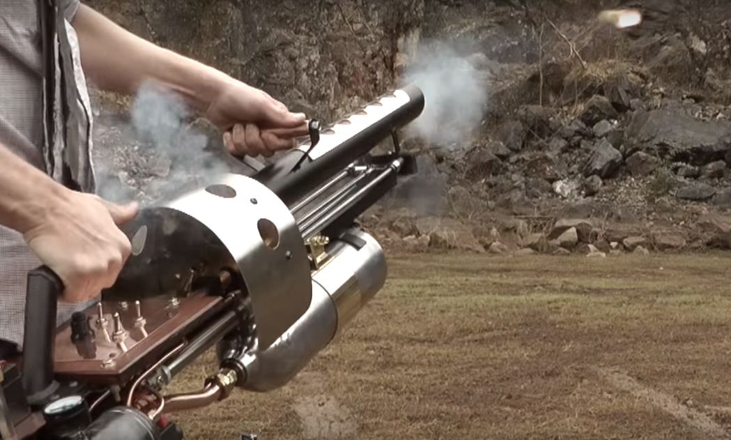 This Homemade Cannon Spits Hot Fire