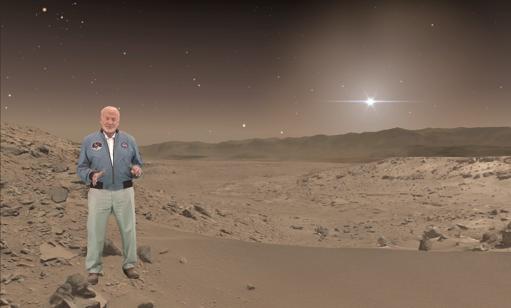 New NASA Exhibit Lets You Virtually Tour Mars With Buzz Aldrin