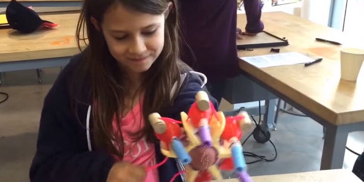 This 10-Year-Old Made Herself A Prosthetic Arm That Shoots Glitter
