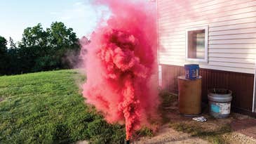 This pyrotechnics expert turned his Minnesota backyard into a DIY fireworks testing ground