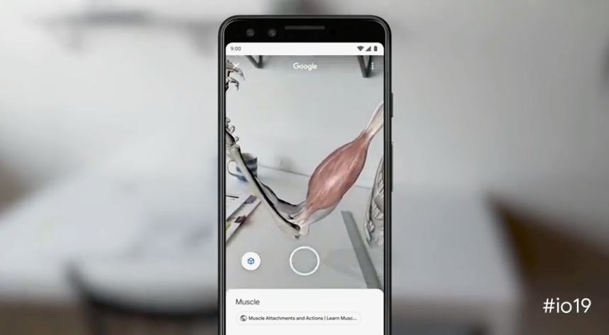 AR objects in Google Search