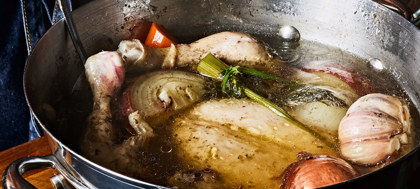Please don't freeze the entire chicken like this when you store this soup. There's a process.