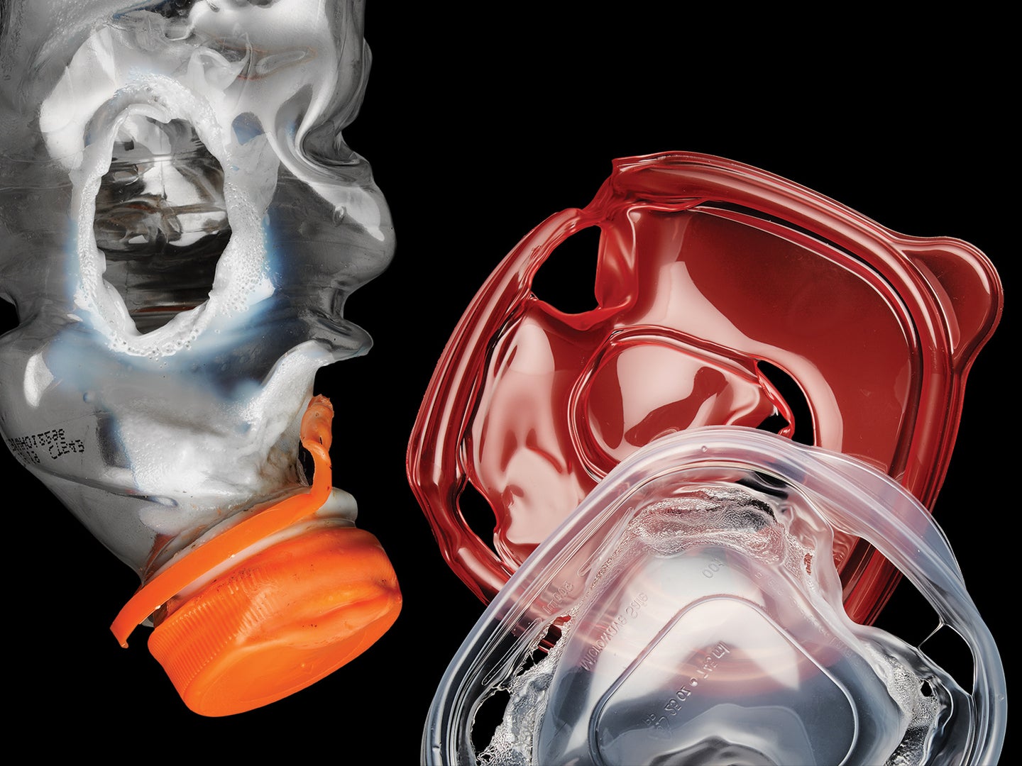 melted plasticware