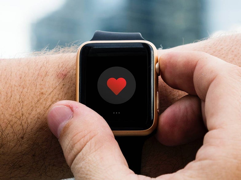 Apple Watch Series 4 with heart screen and best fitness and health apps