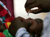 A child is vaccinated in Nigeria