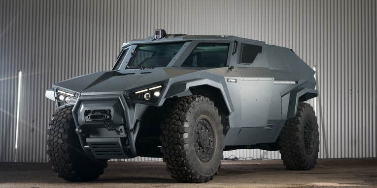 Volvo Group’s new military vehicle can drive sideways, like a crab