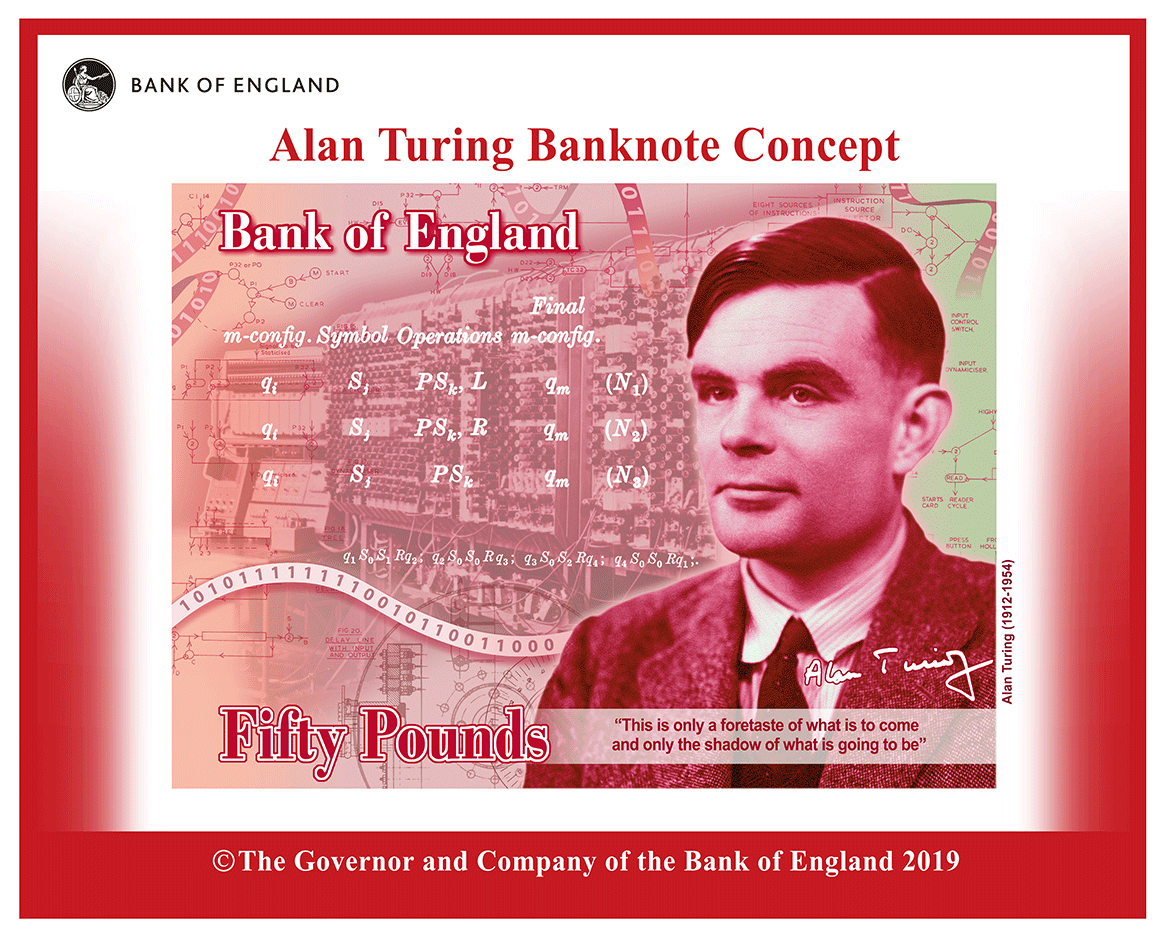 Britain makes Alan Turing, the father of AI, the face of its 50-pound note
