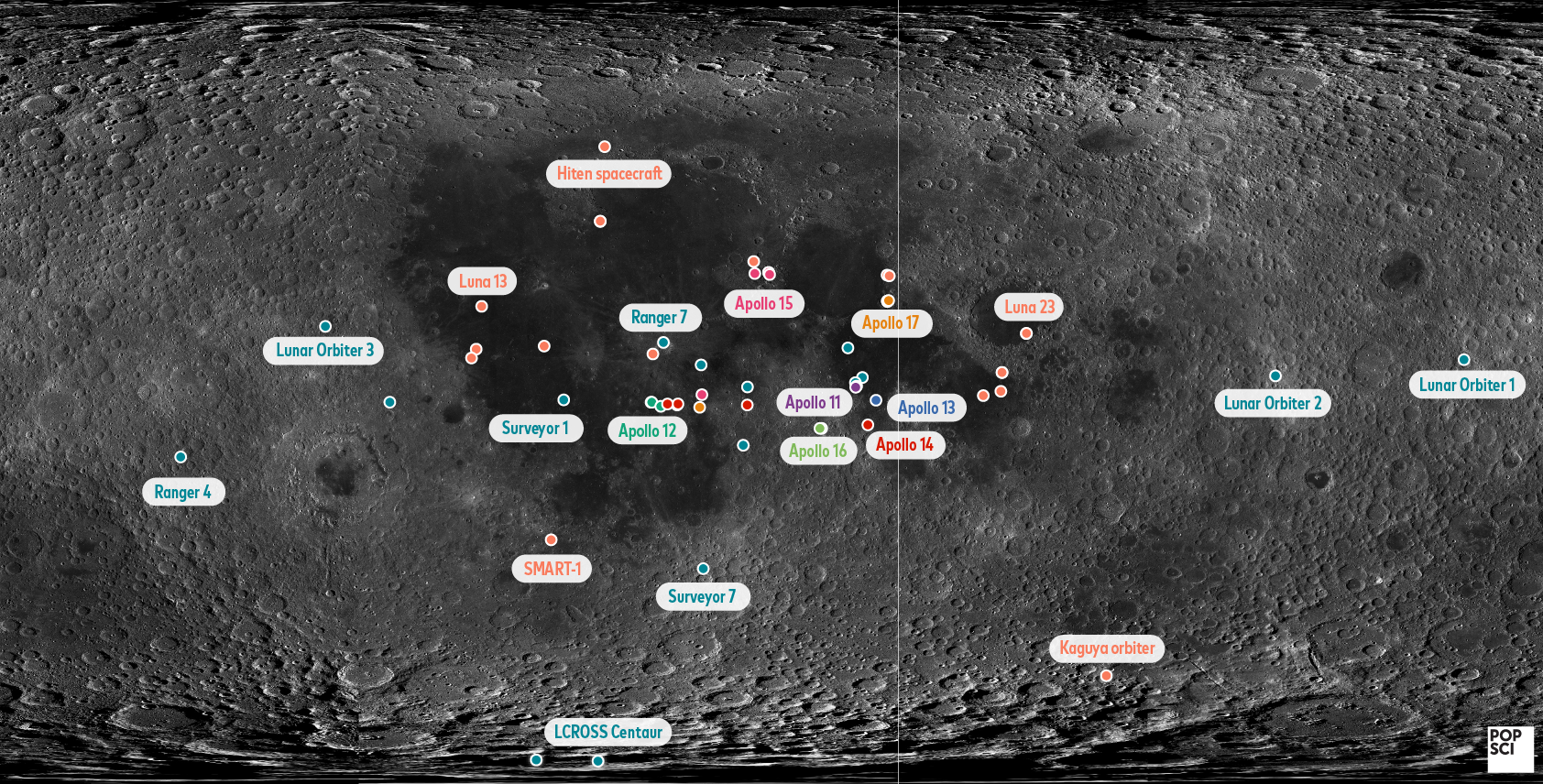 Money, shoes, poop, and other highlights from the 796 items we’ve left on the moon