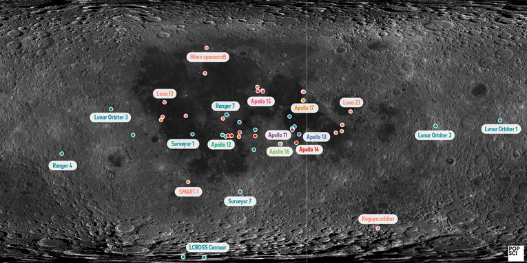 Money, shoes, poop, and other highlights from the 796 items we’ve left on the moon