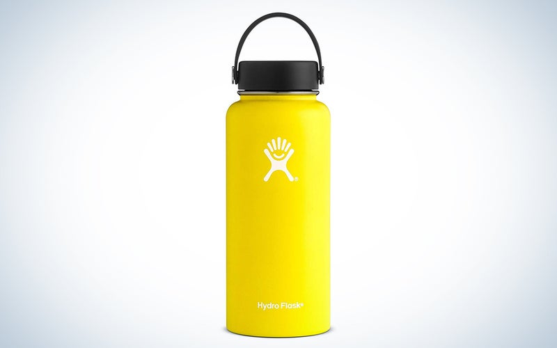 Hydro Flask Water Bottle - Stainless Steel & Vacuum Insulated - Wide Mouth 2.0 with Leak Proof Flex Cap
