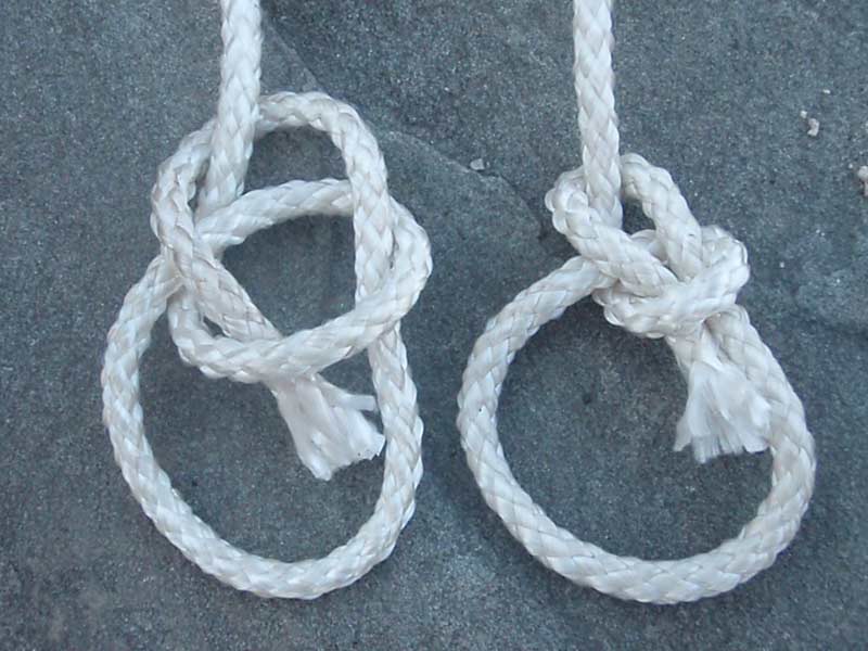 two bowline knots
