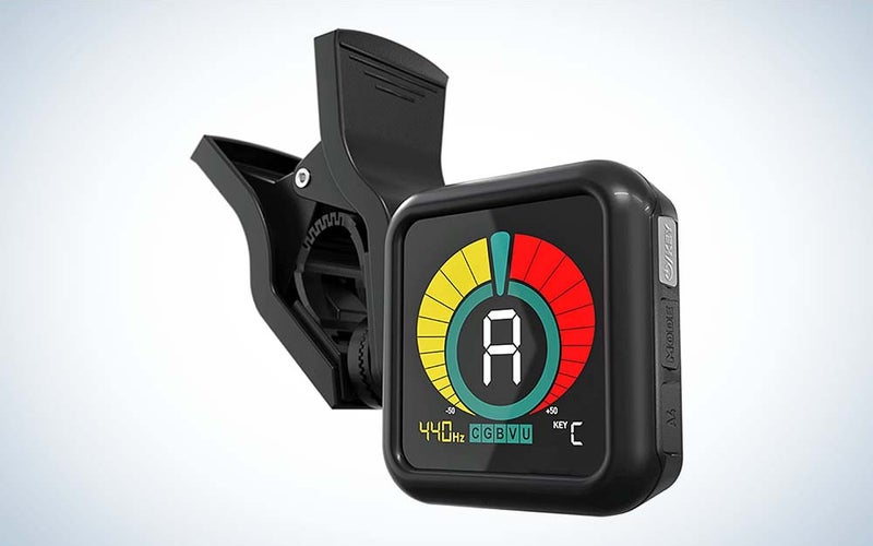 The KLIQ Ubertuner is the best guitar tuner that's a clip-on.