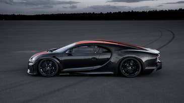 The Bugatti Chiron supercar broke the 300 mph barrier and set a new speed record
