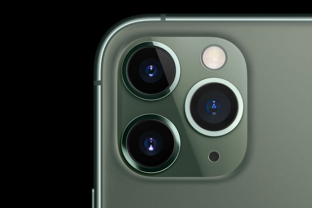 iPhone 11 Pro with three cameras