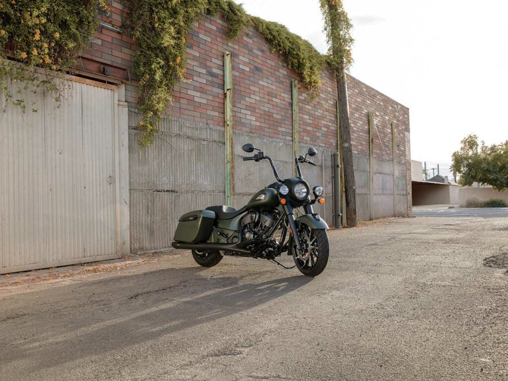 A restyled Springfield Dark Horse gets the Jack Daniel’s Special Edition treatment with a set of 12-inch mini-apes and sporty seat.