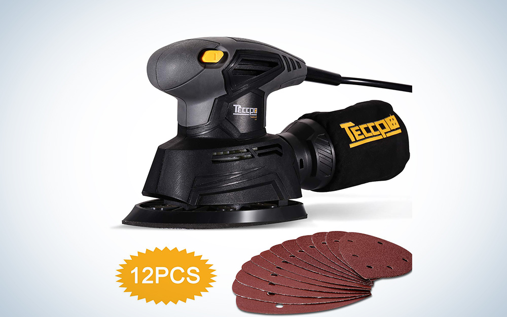 Teccpo Mouse Detail Sander with Recyclable Dust Bag
