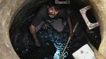 182,000 Indians clean sewers largely by hand. These robots could help.