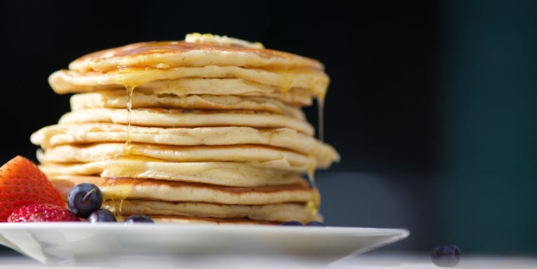 We made pancakes with substituted ingredients so you don’t have to