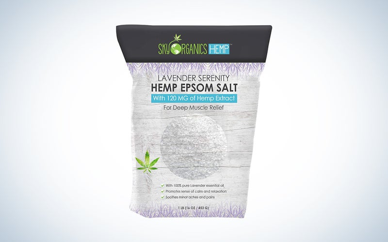 Hemp Extract Lavender Serenity Epsom Salt Pouch