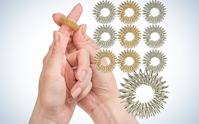 Spiky Sensory Finger Rings