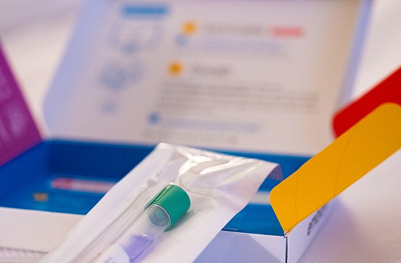 An at-home DNA-testing kit