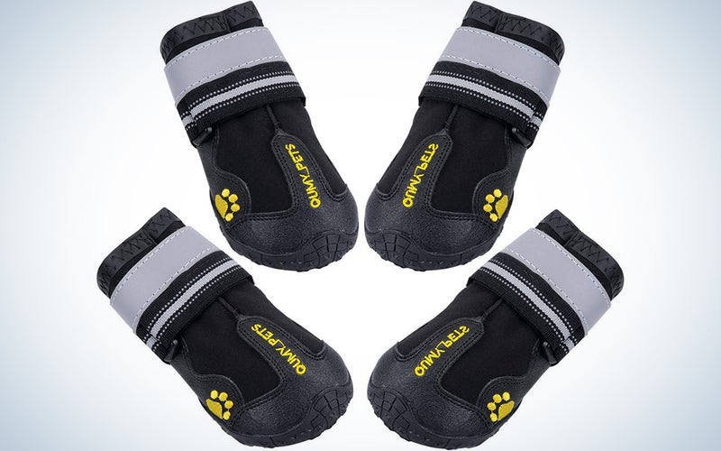 Qumy Dog Boots Waterproof Shoes for Large Dogs