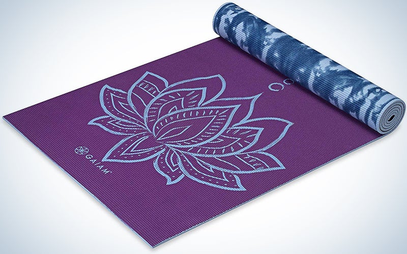 Gaiam Yoga Mat - Premium 6mm Print Extra Thick