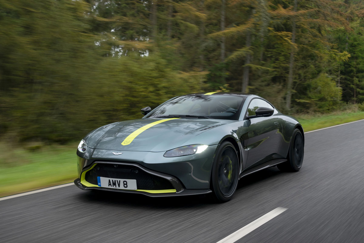 First shifts with Aston Martin’s manual transmission Vantage AMR