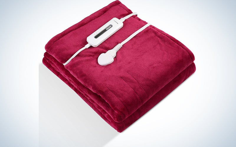 MaxKare Sherpa and Flannel Electric Blanket