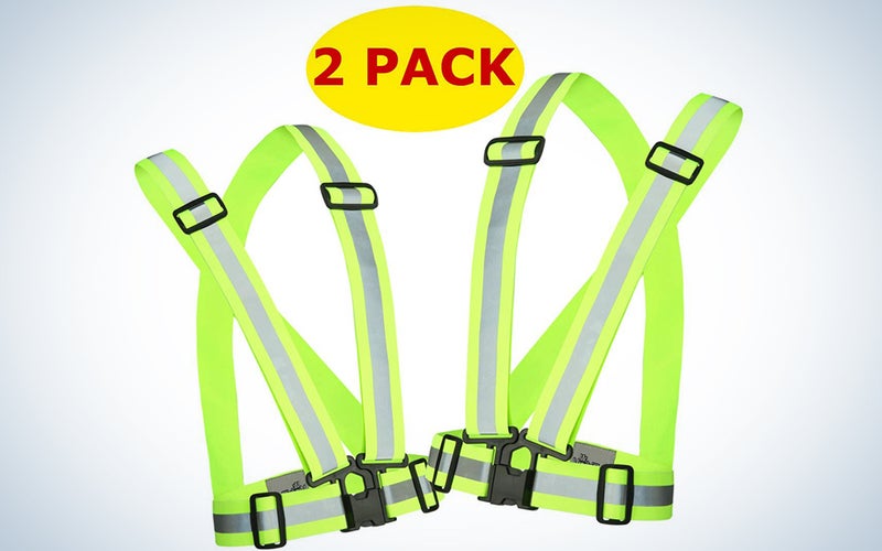 Reflective Running Vest Gear 2 Pack by Mr. Visibility